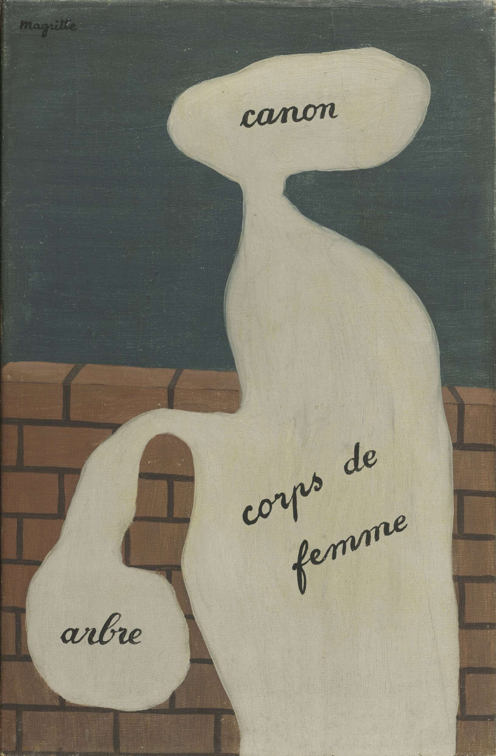 René Magritte, L'usage de la parole (1927-1929; oil on canvas, 41 × 27 cm; Brussels, Musées Royaux des Beaux-Arts)