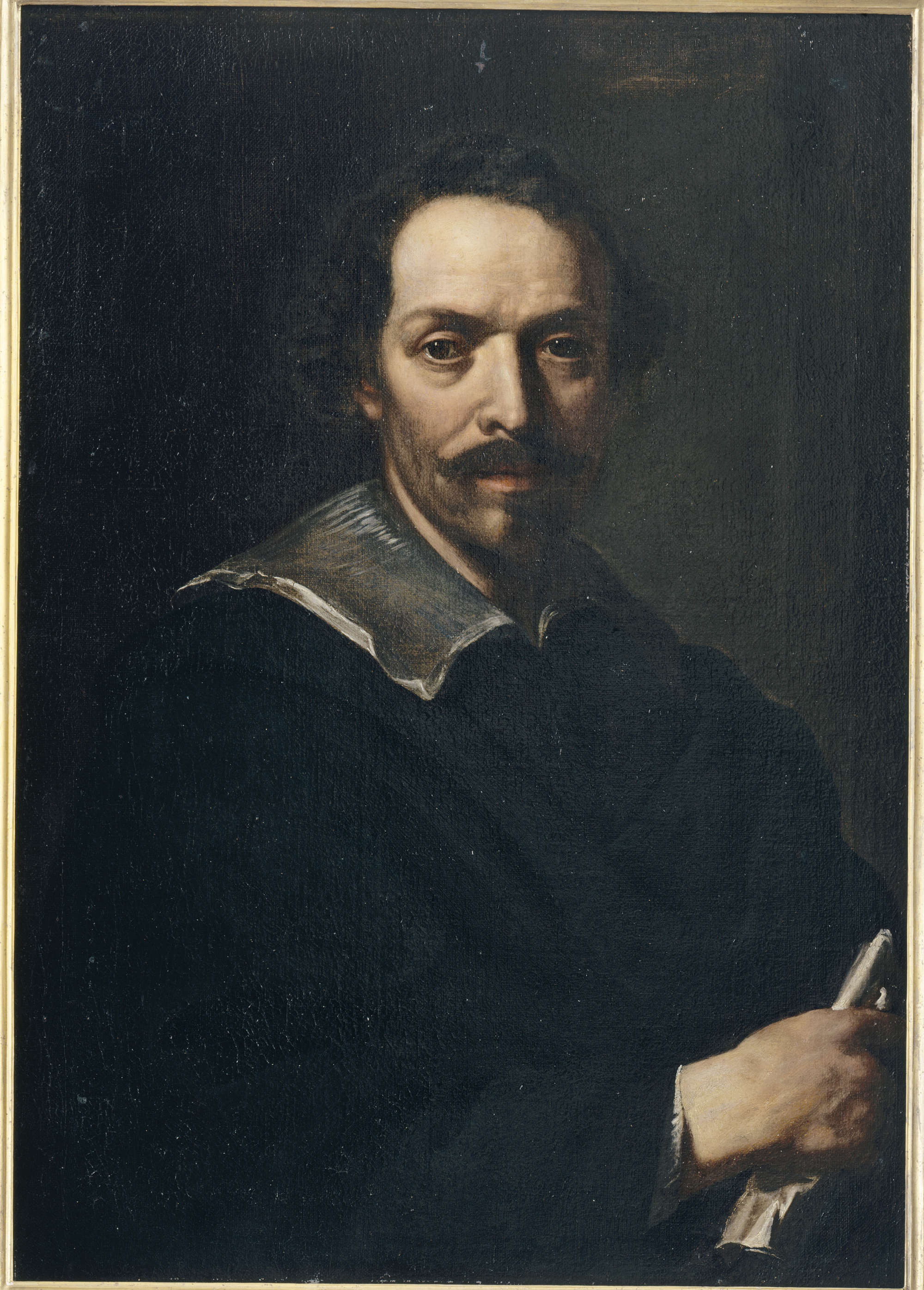 Pietro da Cortona, Selbstporträt (1637; Öl auf Leinwand, 77 x 55 cm; Ajaccio, Musée Fesch, Inv. MFA 852.1.738)