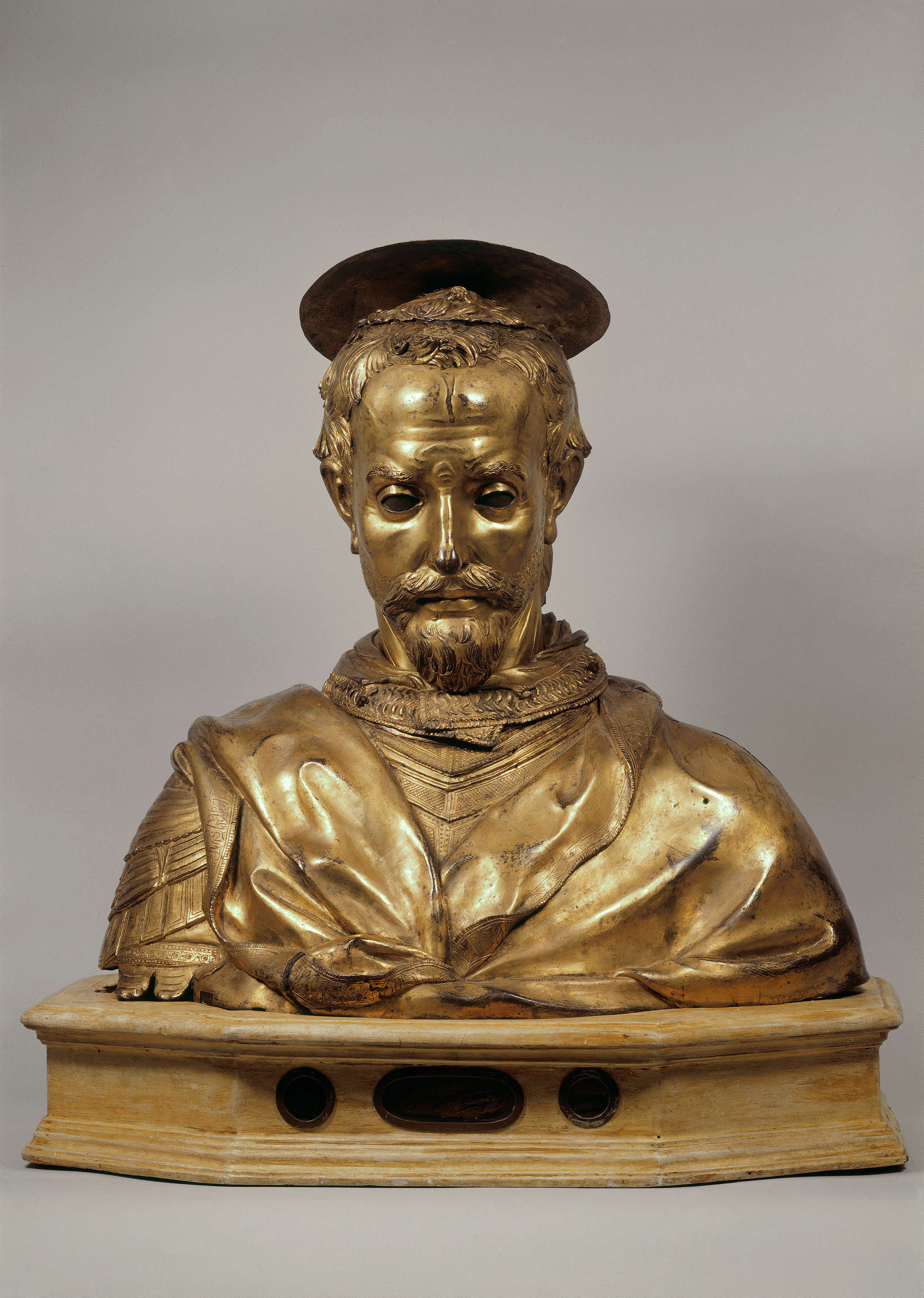 Donatello, Reliquienschrein von San Rossore (um 1422-1425; vergoldete und versilberte Bronze, 55 x 58 x 42 cm; Pisa, Museo Nazionale di San Matteo)