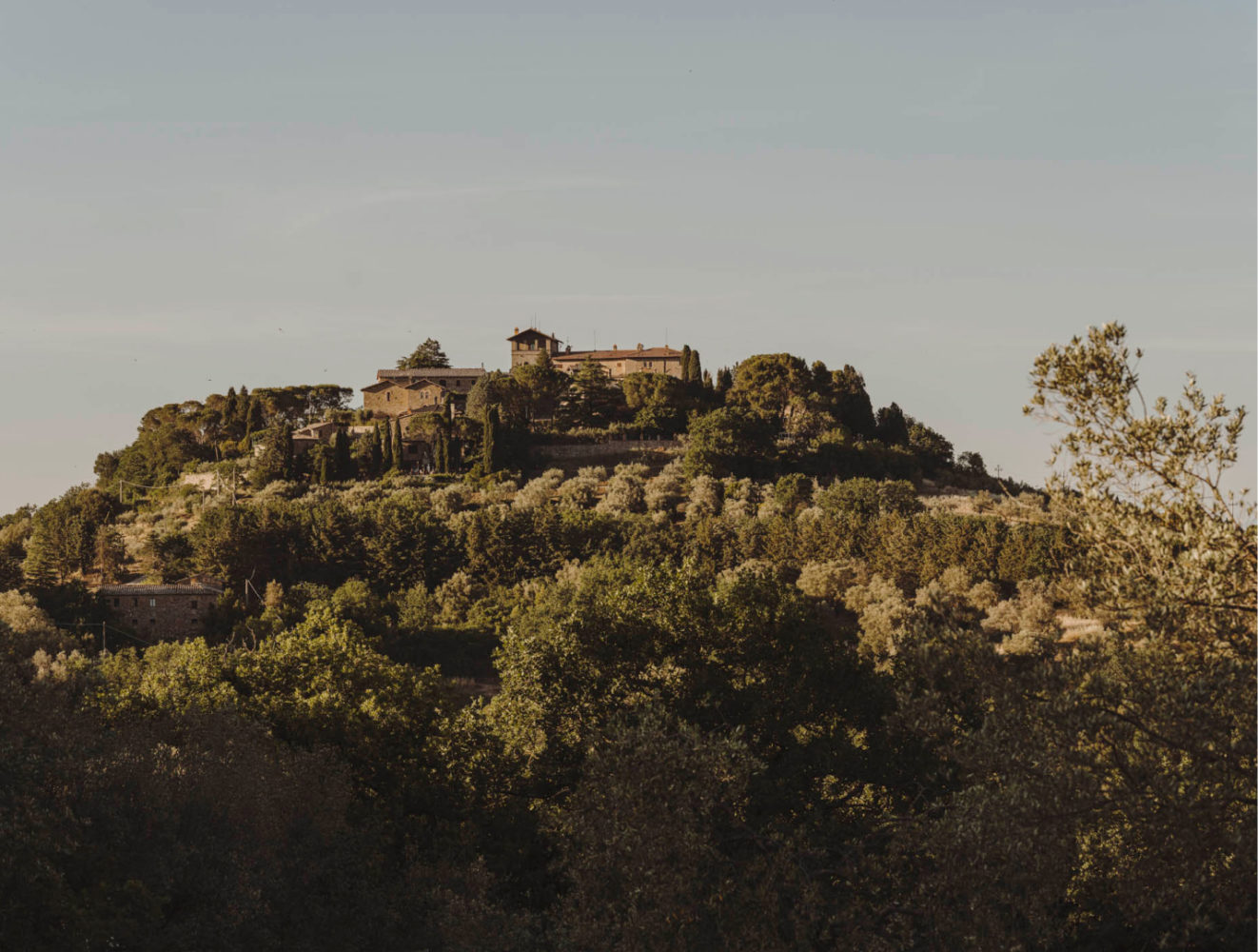 Le château de Monte Vibiano Vecchio. Photo : Domaine viticole de Monte Vibiano