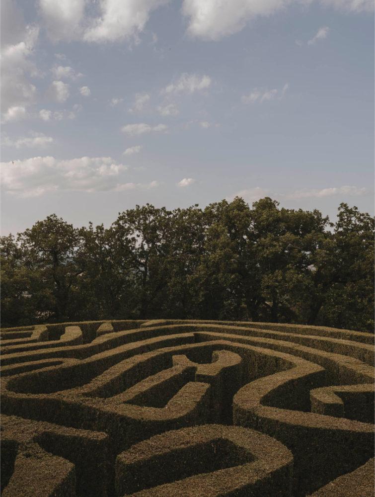 Le labyrinthe. Photo : Monte Vibiano Winery