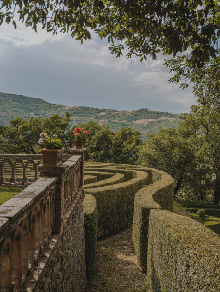 Le labyrinthe. Photo : Monte Vibiano Winery