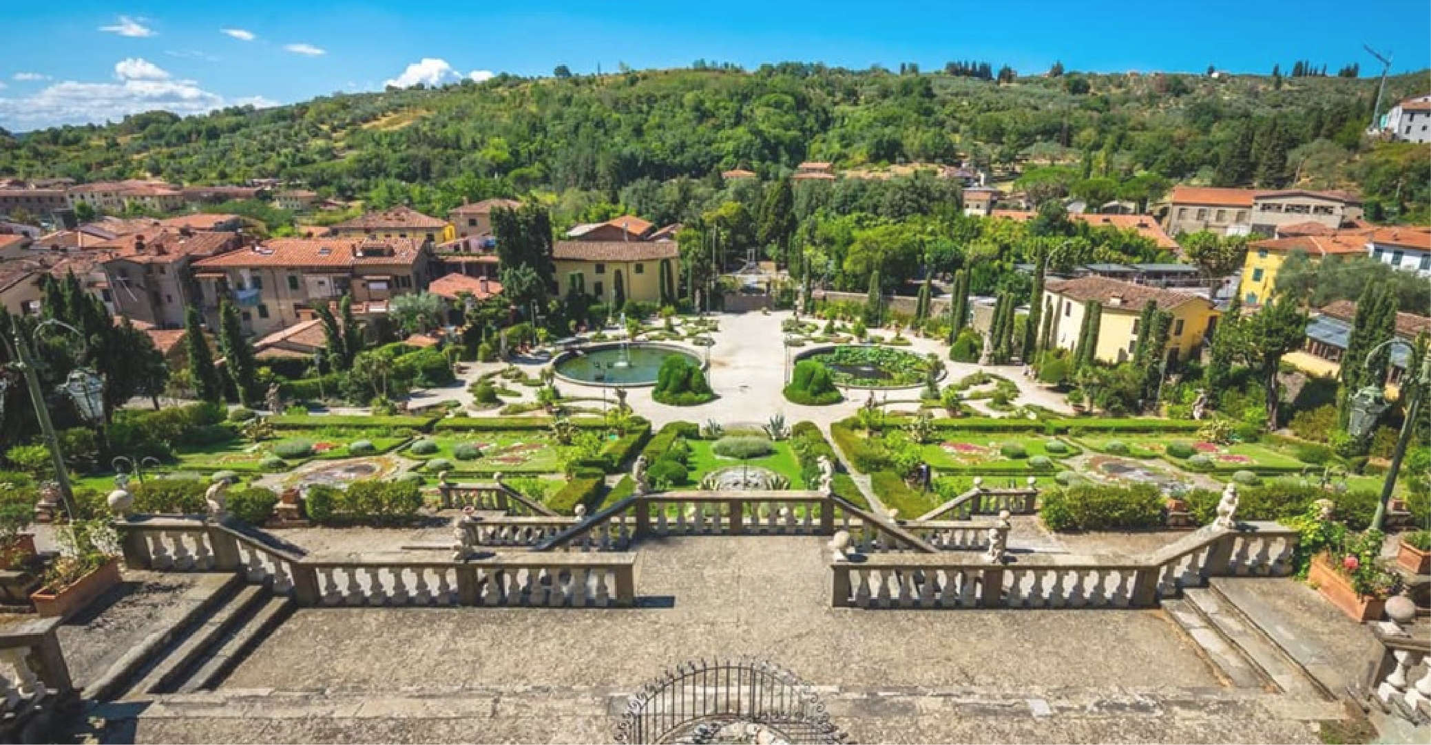 El jardín de Villa Garzoni. Foto: Parque Pinocho