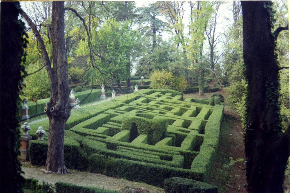 Le labyrinthe du château de Gabiano