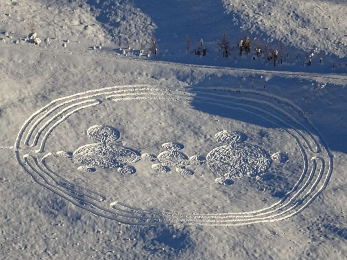 El Laberinto de Nieve de Gamuza, Laberinto de Navidad 2020. Foto: Gian Mario Navillod