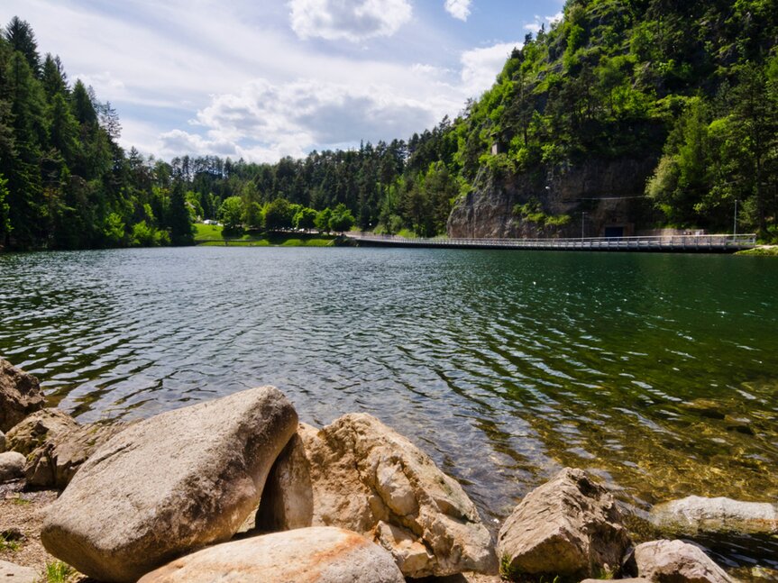 Le lac d'émeraude. Photo : Diego Marini/Trentino Marketing