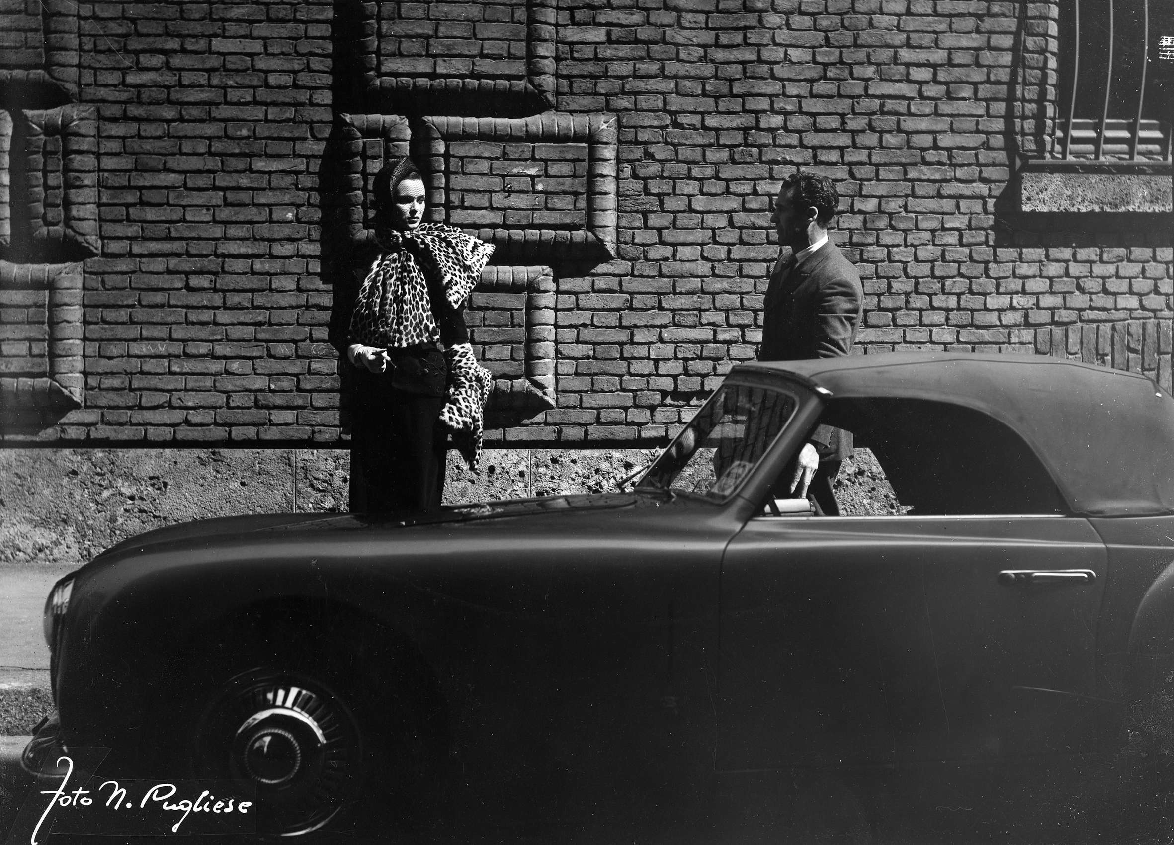 Chronik einer Liebesaffäre, 1950. Bühnenfoto von Nino Pugliese