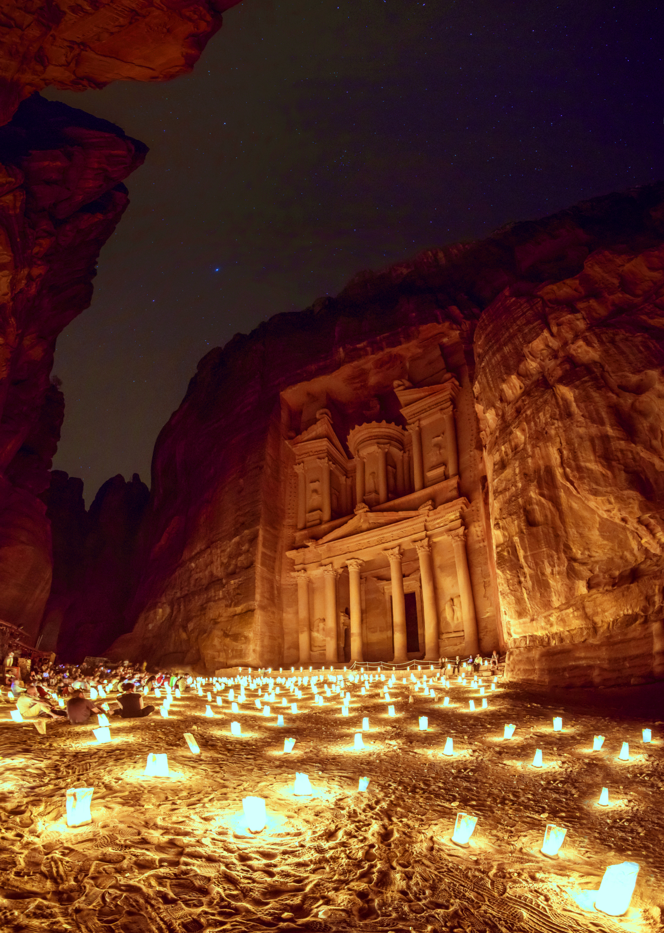 Petra by night. Photo: Visit Jordan