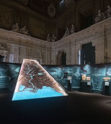 Turin, eine Ausstellung im Palazzo Madama zum Thema Klimawandel, ausgehend vom Fluss Po