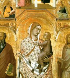 Is it right for a seminal masterpiece by Pietro Lorenzetti to fly from Arezzo to New York?