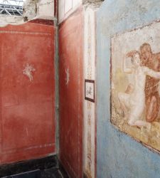 Pompeii, House of Phaedra discovered, a rare domus without an atrium. Which also has an erotic fresco