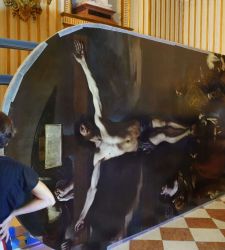 Reggio Emilia, restoration begins on Guercino's masterpiece: the Crucifix of the Ghiara