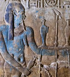 Rare discovery in Egypt: the original colors of the Temple of Horus at Edfu return to light