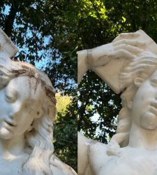 Royal Palace of Caserta, Venus combing her hair in the Old Woods restored