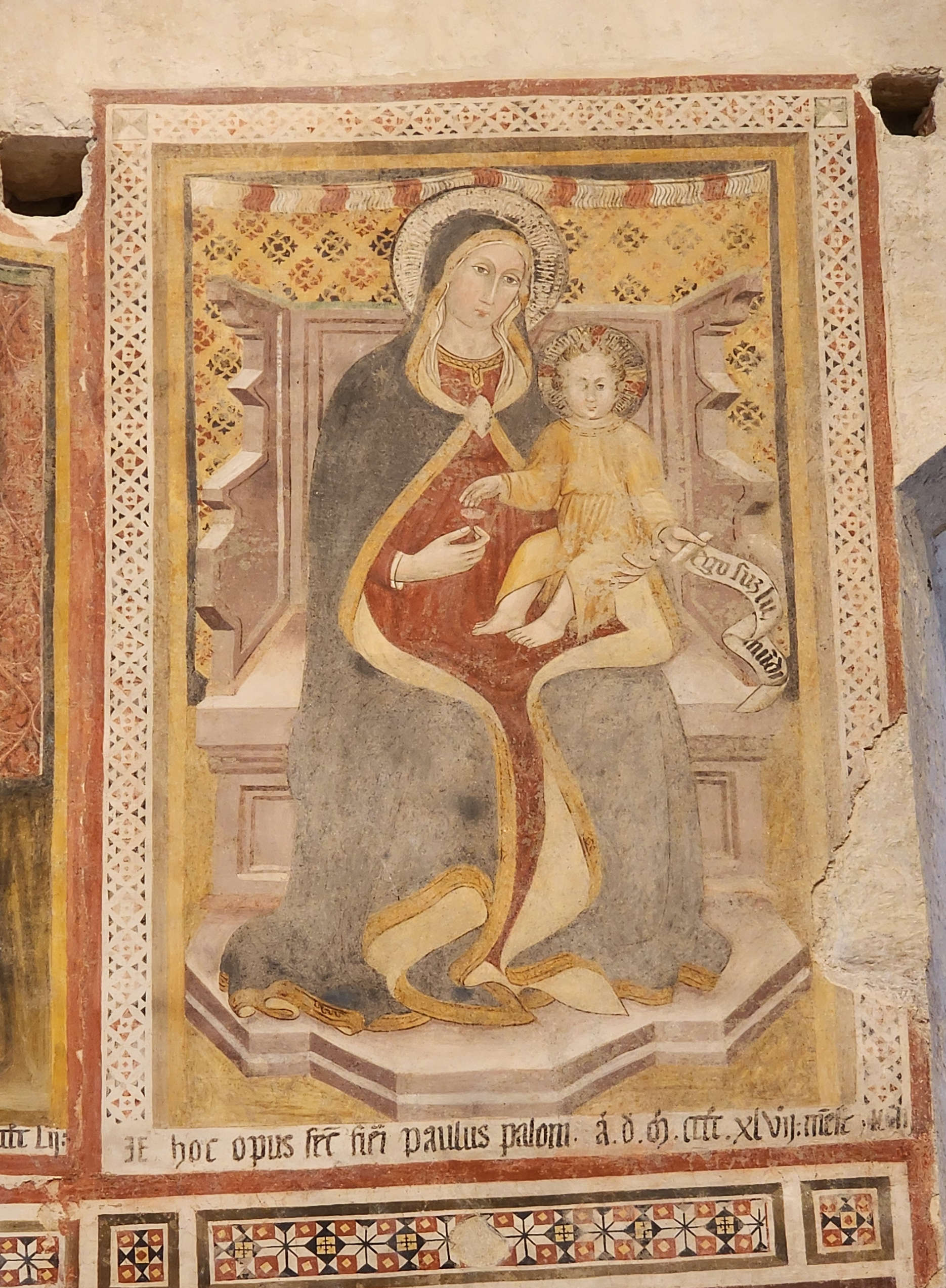 Virgen con el Niño del Maestro de Eggi (1447)