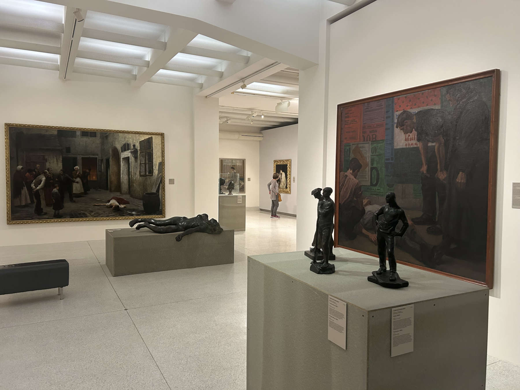 The exhibits in the Art of the Long Century section.