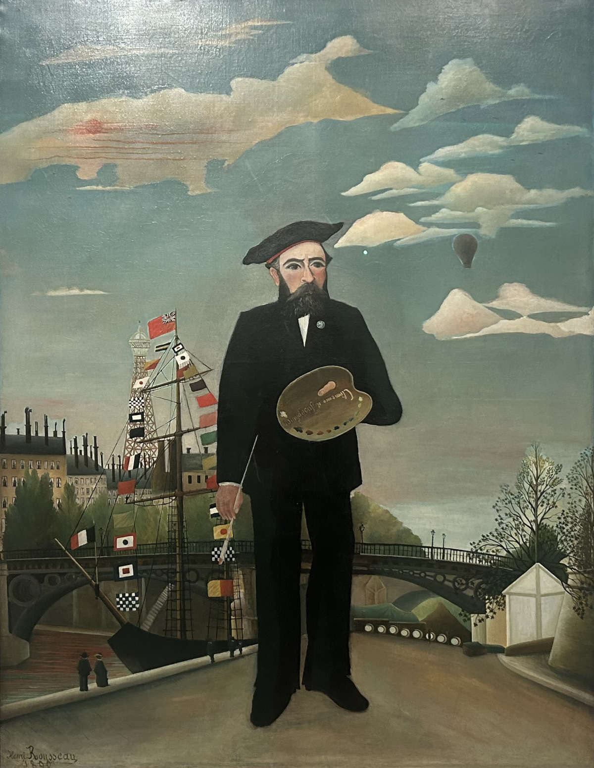 Henri Rousseau, Me, portrait-landscape (1890; oil on canvas, 146 x 113 cm; Prague, Národní Galerie)