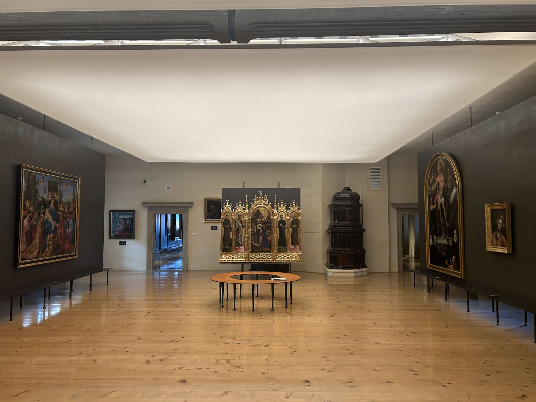 The room with the Renaissance masterpieces