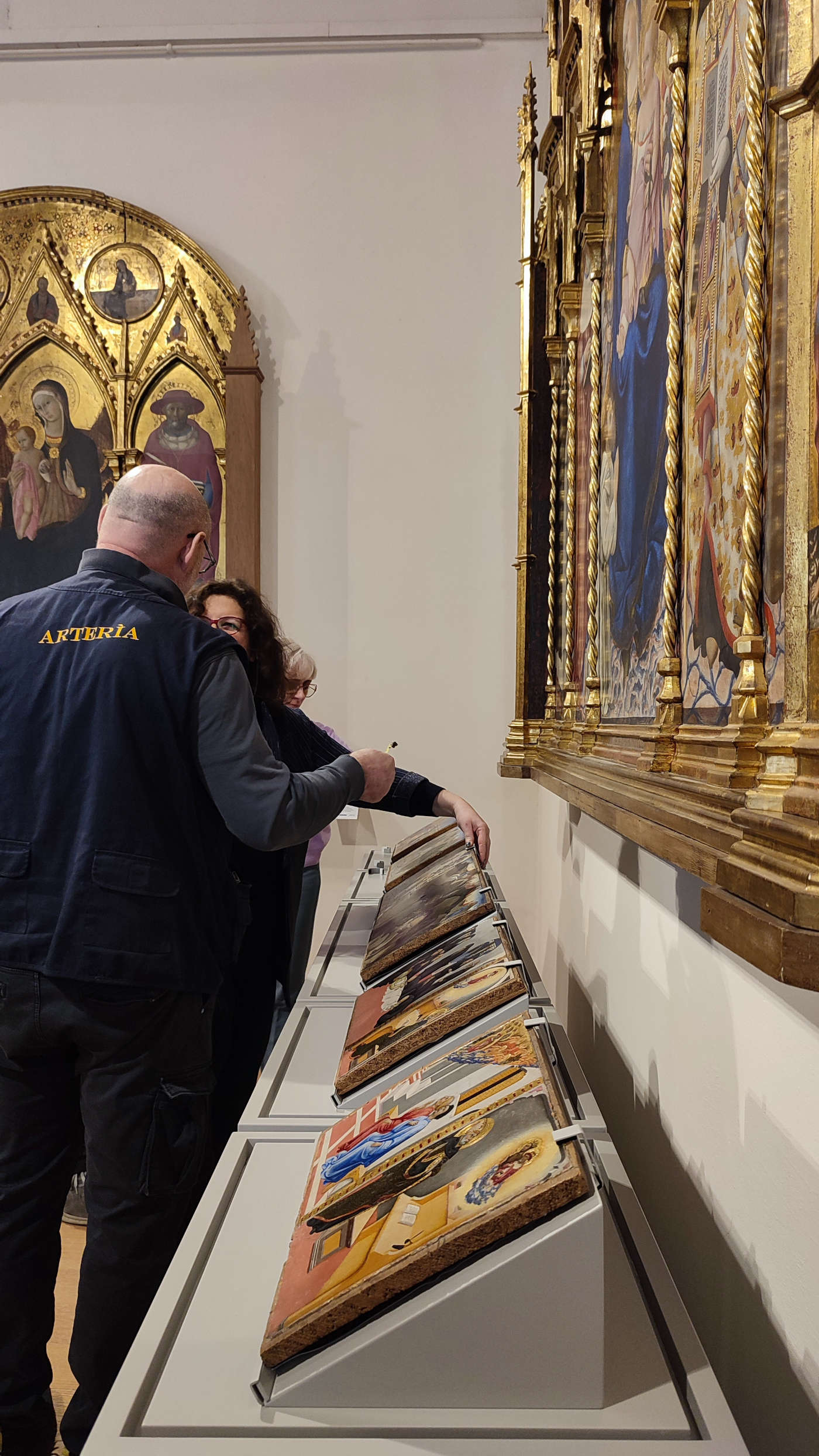 Preparations for the reassembly of the Gesuati Polyptych at the Pinacoteca Nazionale di Siena