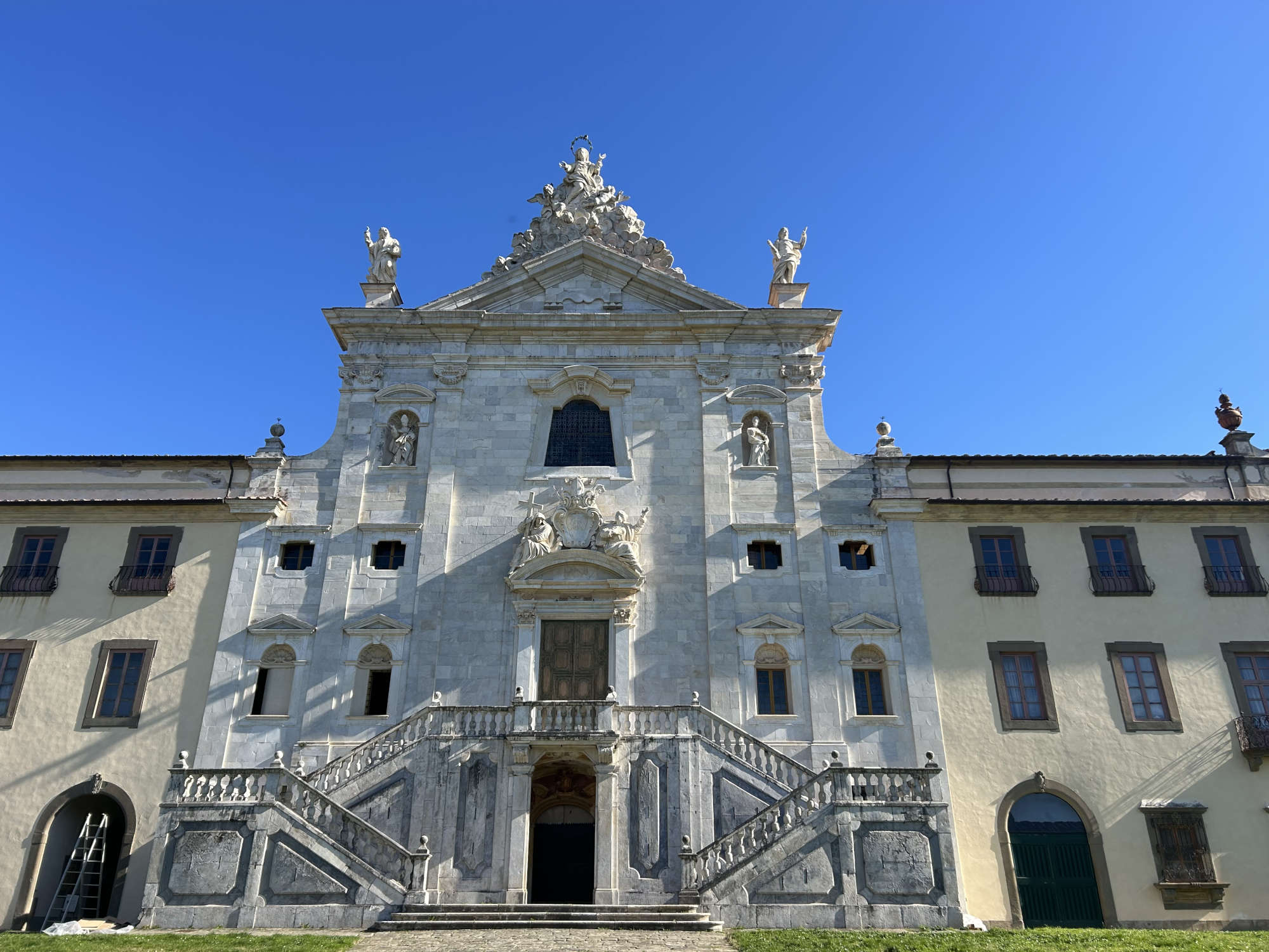 The exterior of the Church of the Charterhouse of Calci