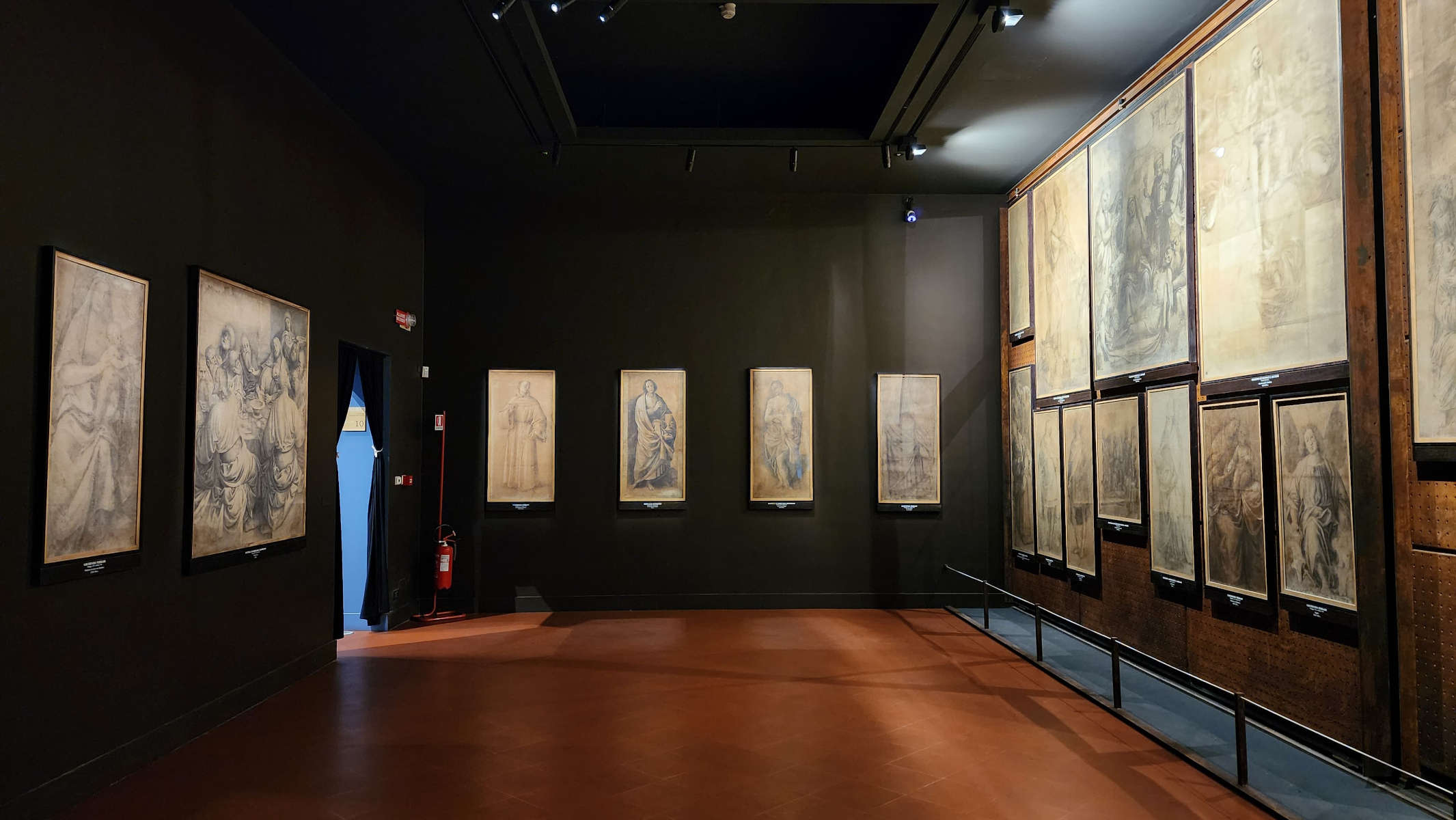 Pinacoteca Albertina de Turín, sala de los cartones gaudenzianos. Foto: Finestre Sull'Arte