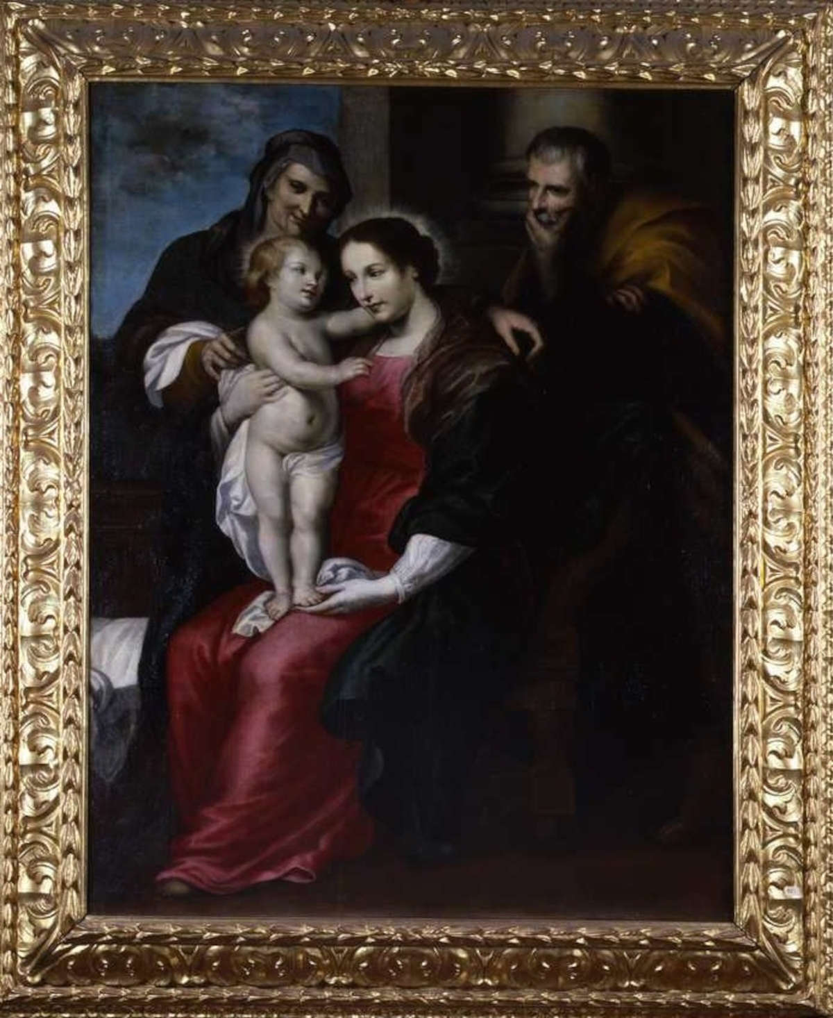 The Holy Family once attributed to Van Dyck