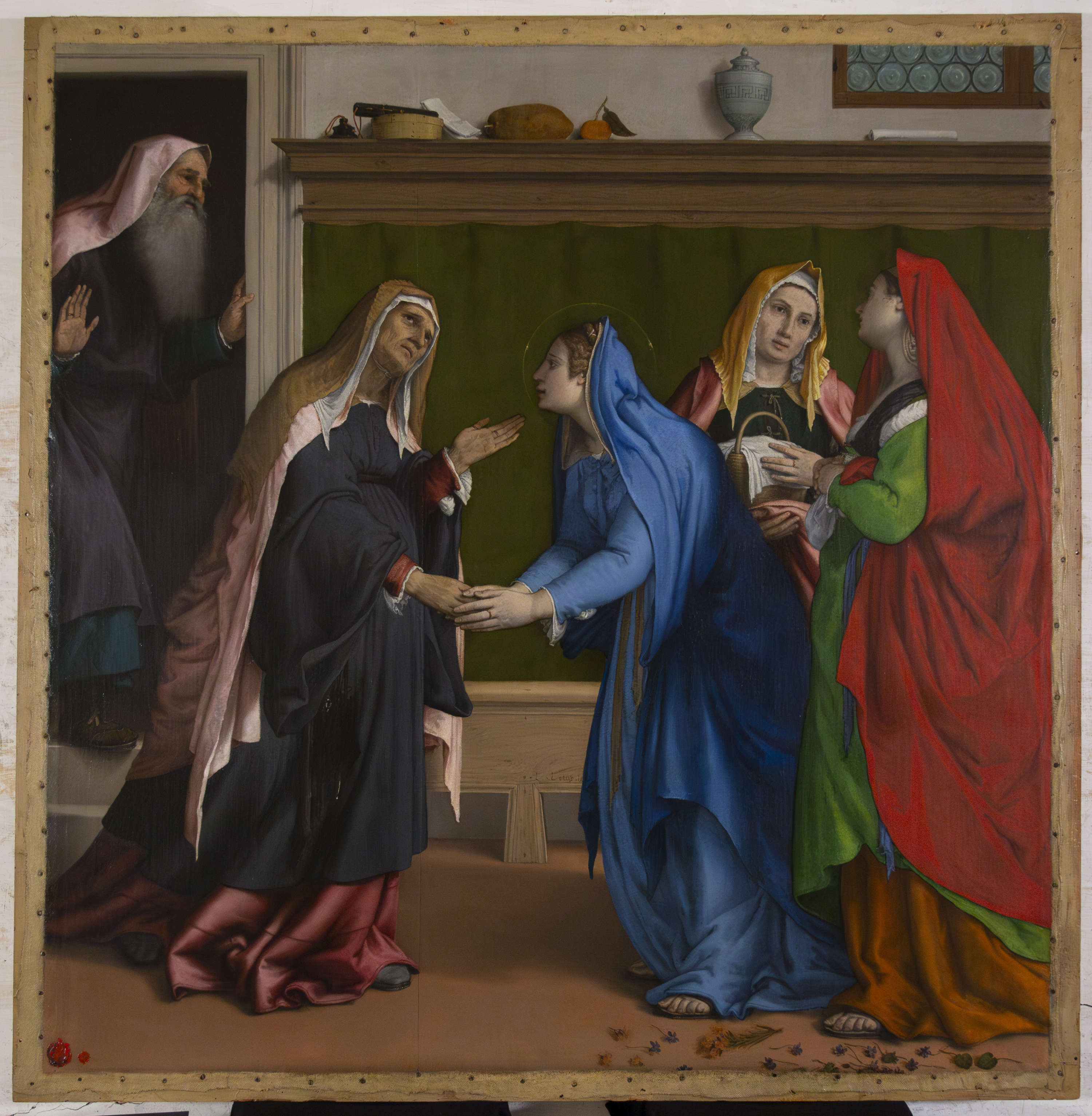 Lorenzo Lotto, Visitation (1532; oil on canvas, 157.5 x 154 cm; Jesi, Pinacoteca Civica di Palazzo Pianetti)