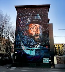 Bolonia, inauguró un nuevo mural dedicado a Lucio Dalla. Se titula Felicidad 